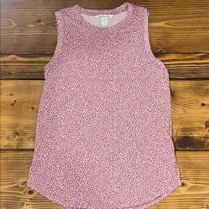 Athleta Women’s Breezy Tank Camisole Pink Animal Print Sleeveless Muscle Top